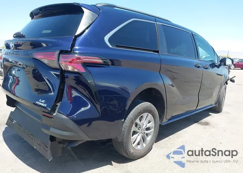 2022 Toyota Sienna Le из США, поврежденный, VIN 5TDKRKEC0NS101136